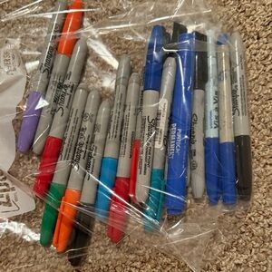 18 Assorted Sharpie and Pentel Permanent Markers